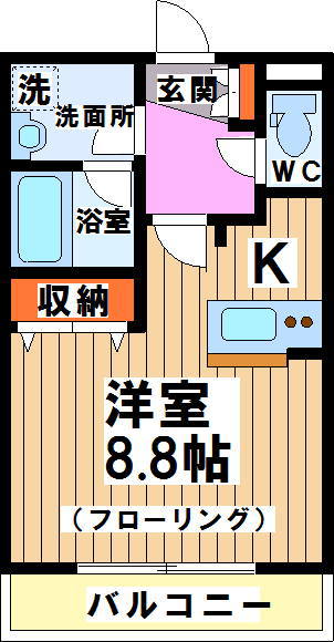 東京都渋谷区幡ヶ谷１丁目 間取り