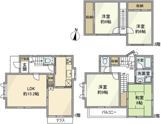 東京都杉並区下高井戸３丁目 間取り