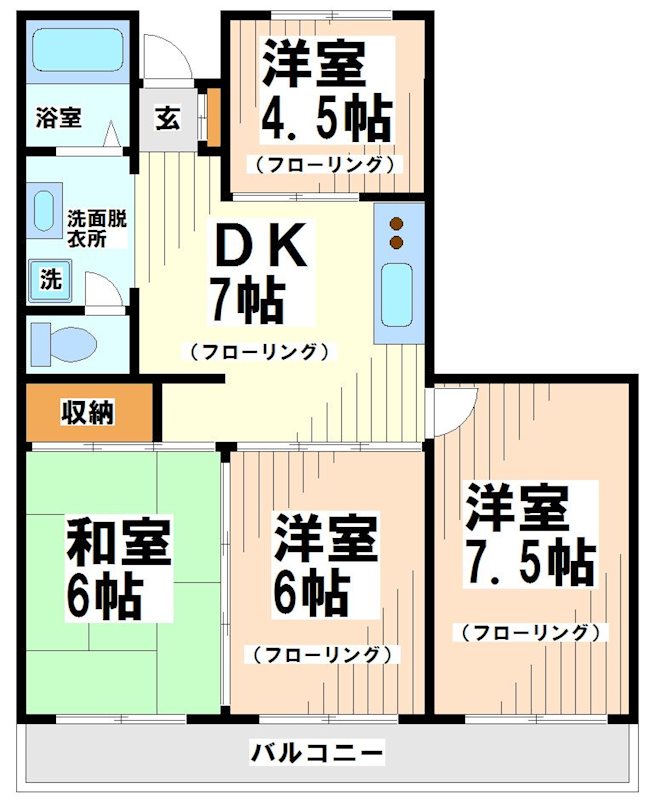 東京都杉並区浜田山３丁目 間取り