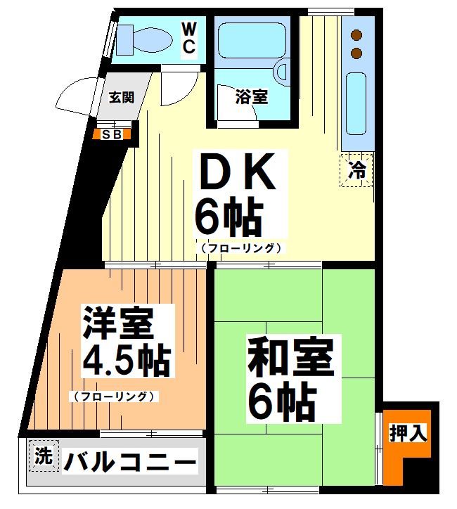 東京都世田谷区大原２丁目 間取り