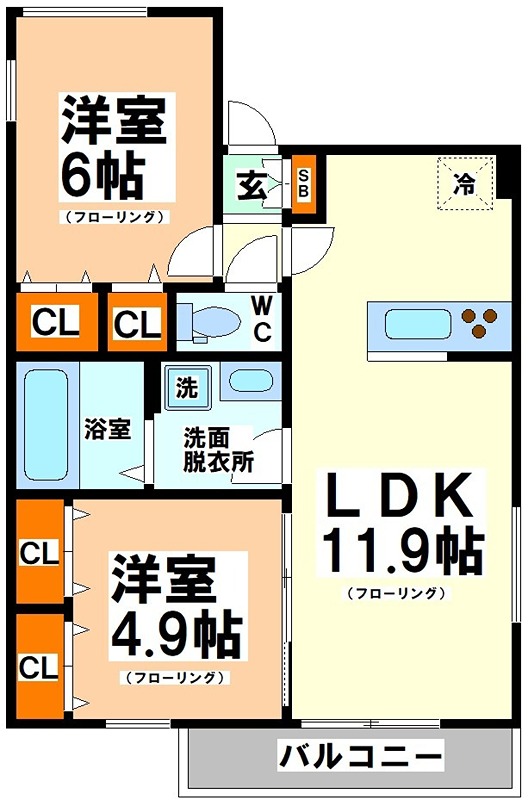 グランテラス南台 間取り
