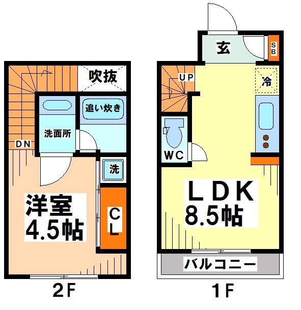 東京都渋谷区幡ヶ谷３丁目 間取り