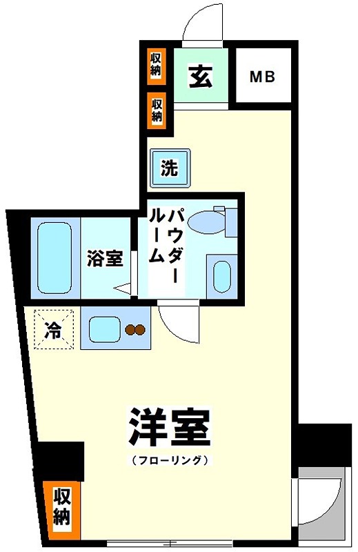 キャッスルマンション幡ヶ谷 間取り