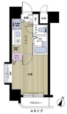 東京都渋谷区幡ヶ谷２丁目 間取り