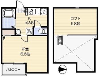 東京都渋谷区笹塚３丁目 間取り