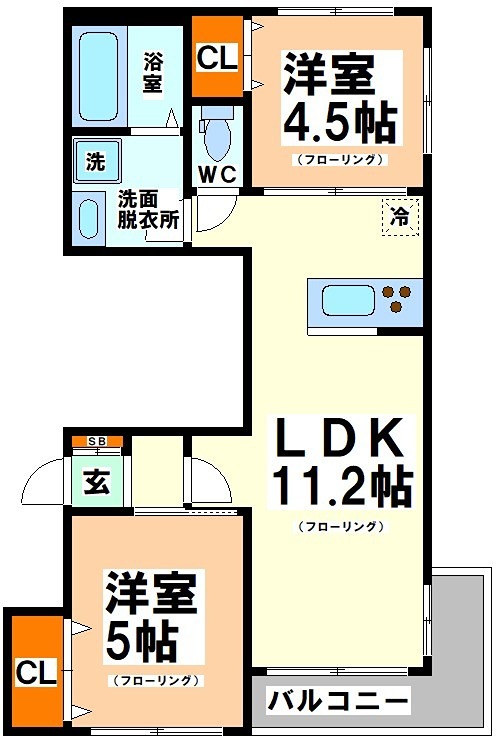 東京都渋谷区西原１丁目 間取り