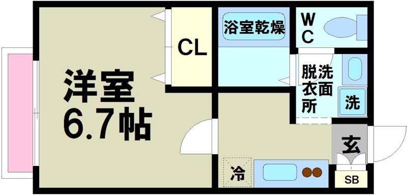 シャンブル 間取り