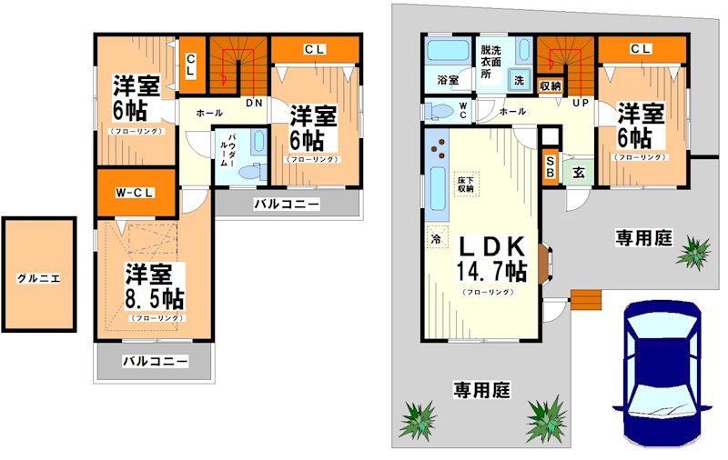 東京都杉並区上高井戸１丁目 間取り
