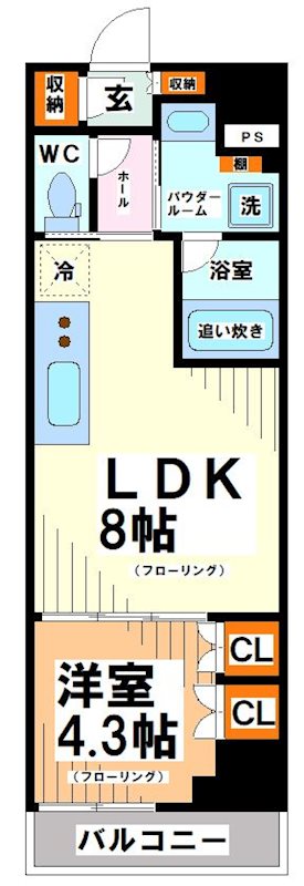 東京都渋谷区幡ヶ谷３丁目 間取り