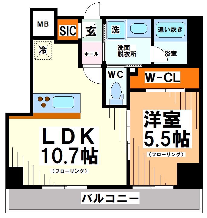 東京都渋谷区幡ヶ谷１丁目 間取り