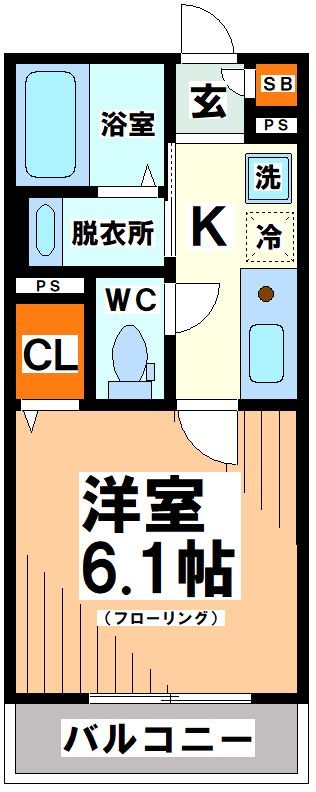東京都渋谷区幡ヶ谷３丁目 間取り