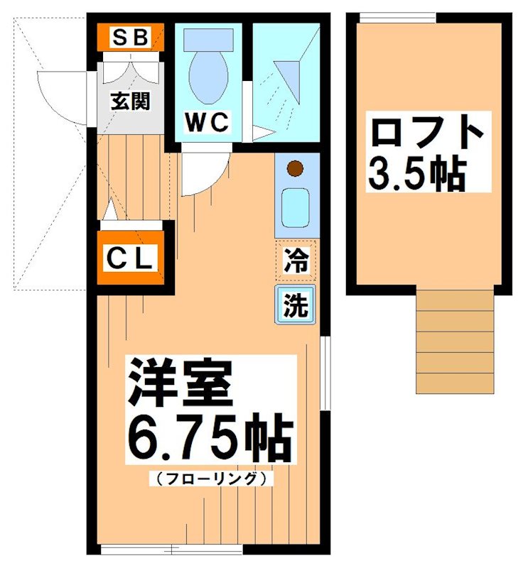 東京都渋谷区幡ヶ谷３丁目 間取り