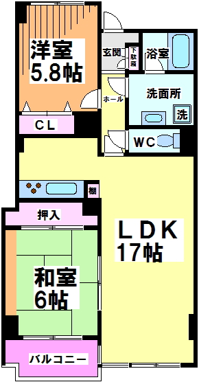 東京都杉並区浜田山３丁目 間取り
