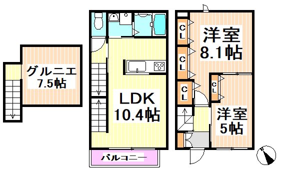 東京都世田谷区上北沢４丁目 間取り
