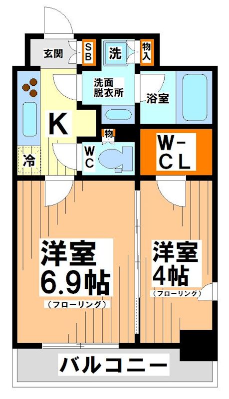 東京都渋谷区幡ヶ谷１丁目 間取り