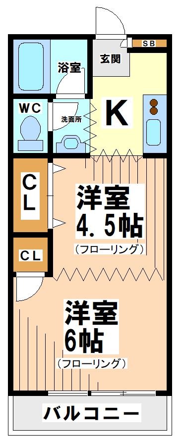 東京都杉並区和田１丁目 間取り