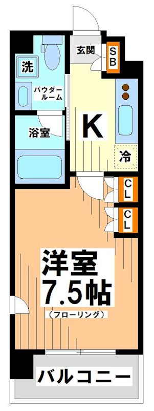 東京都渋谷区幡ヶ谷１丁目 間取り