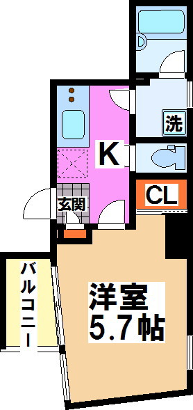 東京都渋谷区幡ヶ谷２丁目 間取り