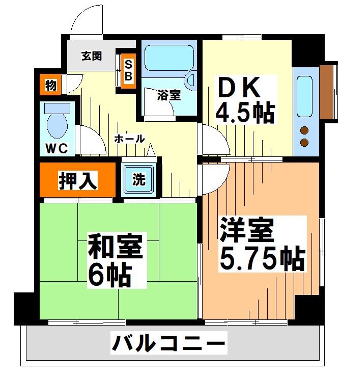 東京都中野区南台３丁目 間取り