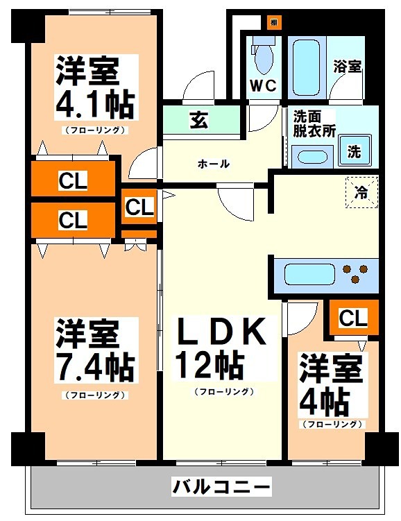 東京都中野区南台５丁目 間取り