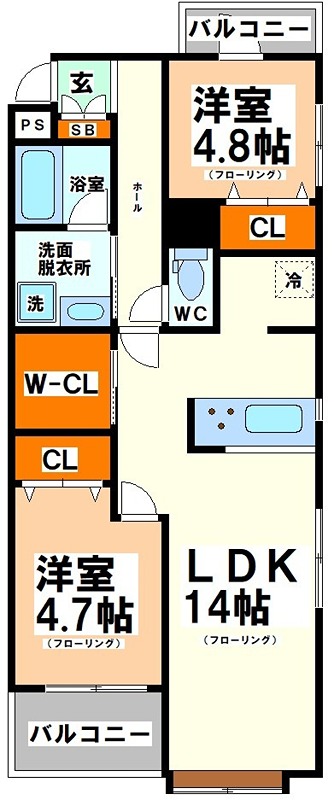東京都中野区南台５丁目 間取り