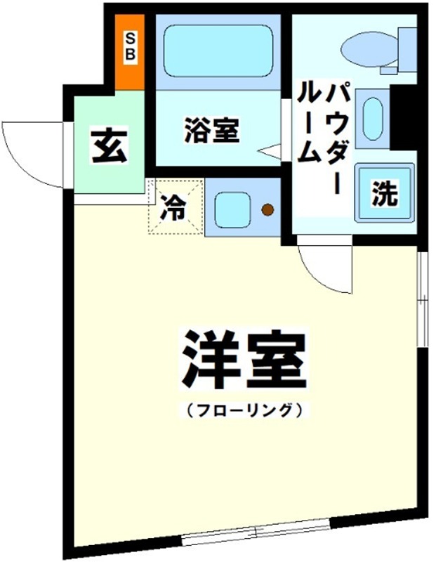 東京都渋谷区幡ヶ谷２丁目 間取り