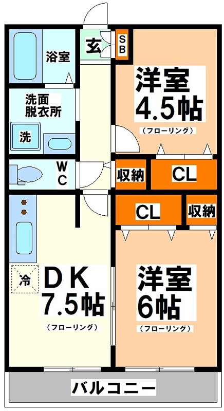 東京都杉並区方南２丁目 間取り