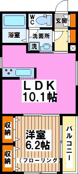 東京都渋谷区幡ヶ谷３丁目 間取り