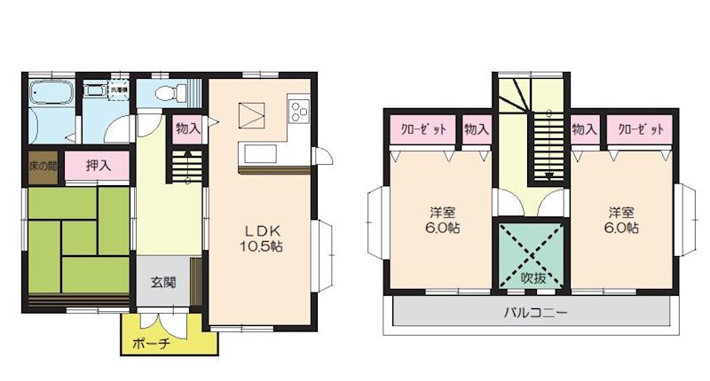 寺尾小泉貸家 間取り