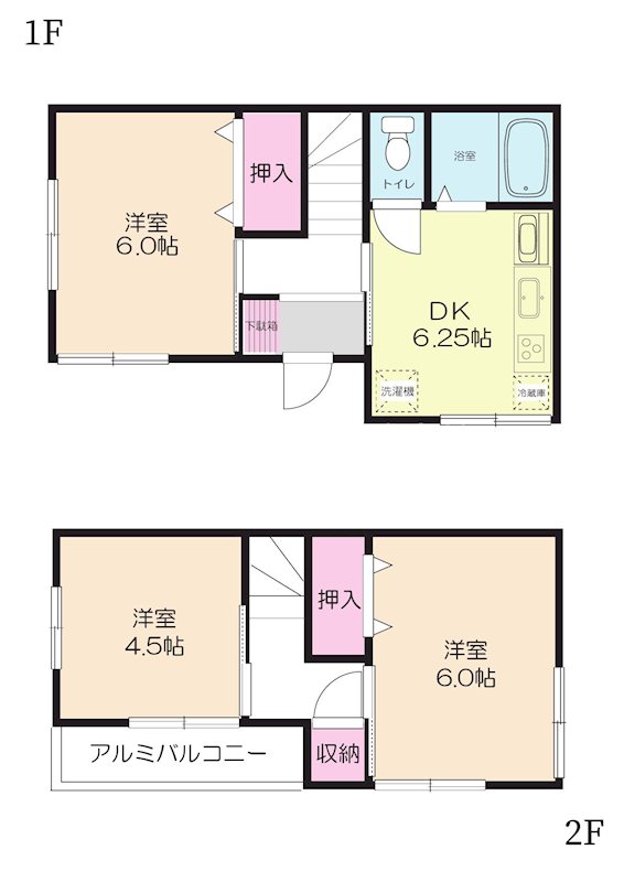 寺尾関口貸家 間取り