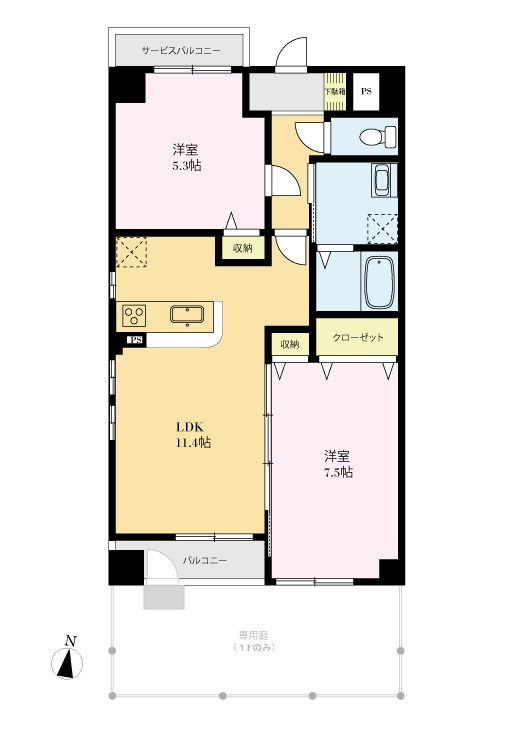 ＴＥＲＡＯ　ＧＡＲＤＥＮ　シグマ１ 間取り