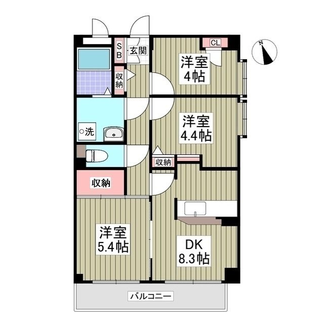 埼玉県鶴ヶ島市脚折町４丁目 間取り
