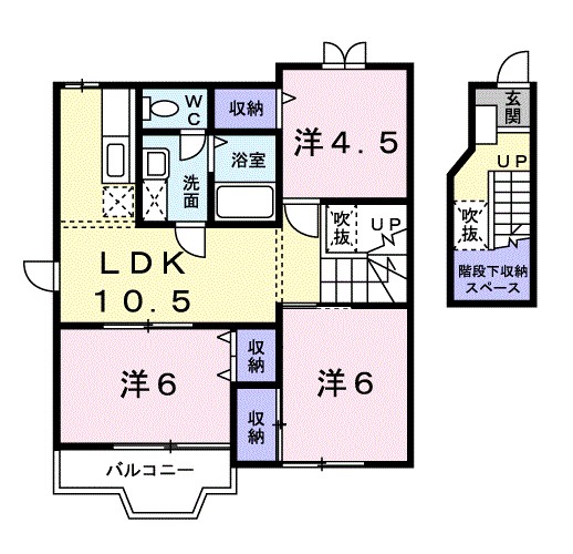 サンハイム妻沼Ⅲ 間取り