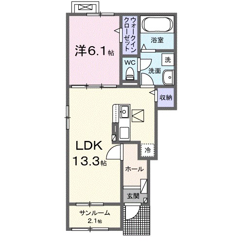 オークランド　シャルマンＡ 間取り