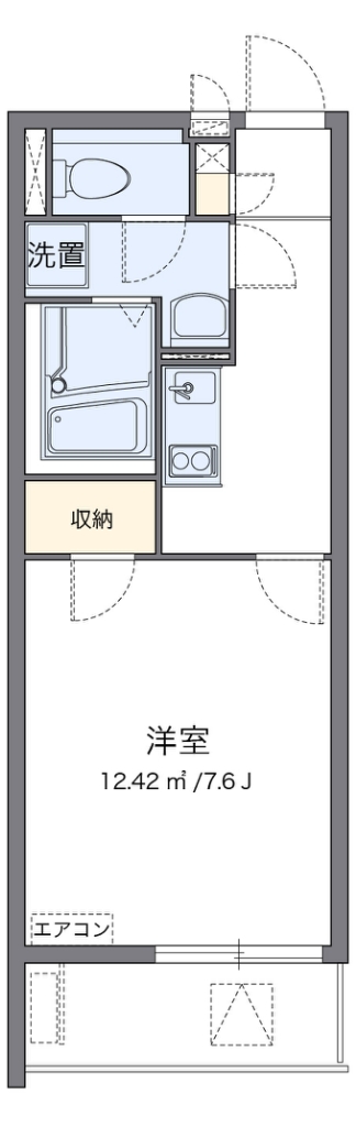 クレイノＨＡＫＯＤＡ 間取り