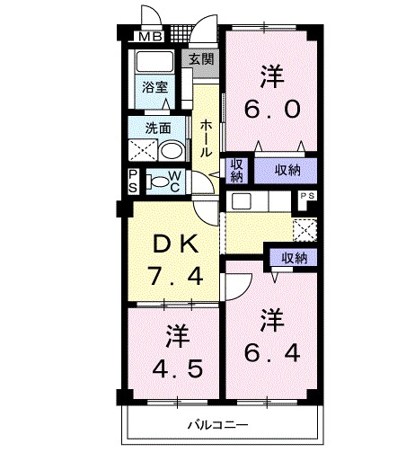 ラルジュフォンテーヌ 間取り