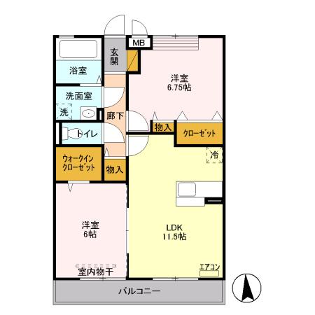 アヴァンタージュ　Ⅱ 間取り