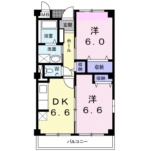 クリスタルＫＵＭＡＧＡＹＡ－Ａ 間取り