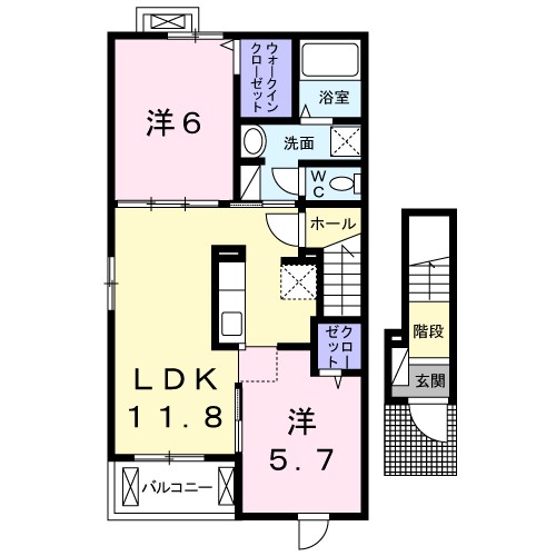 サンライズ　ヒルⅡ 間取り