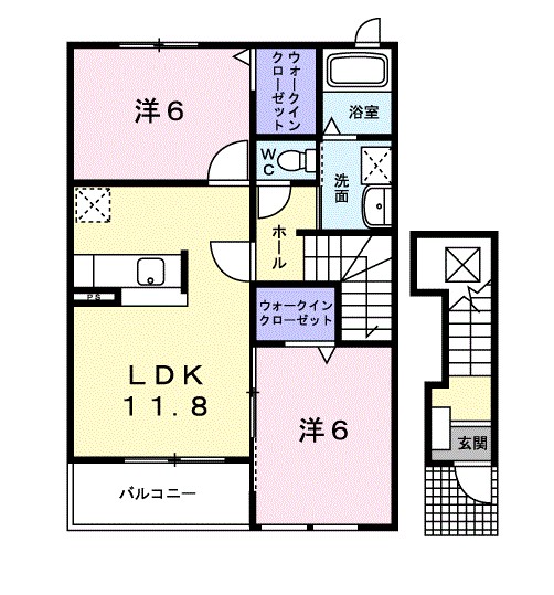Ｍ．Ｋマンション　Ⅷ 間取り