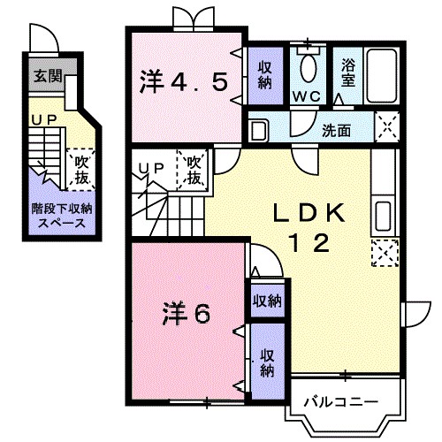 アリコヴェールＢ 間取り