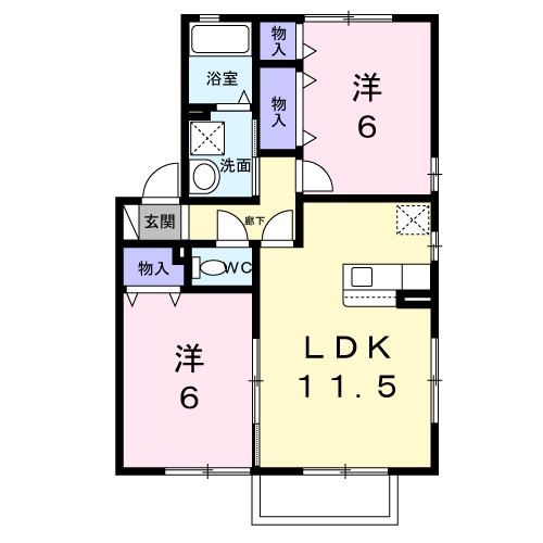 アベリアタウンＢ 間取り