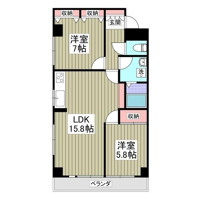 リブレス坂戸関間 間取り