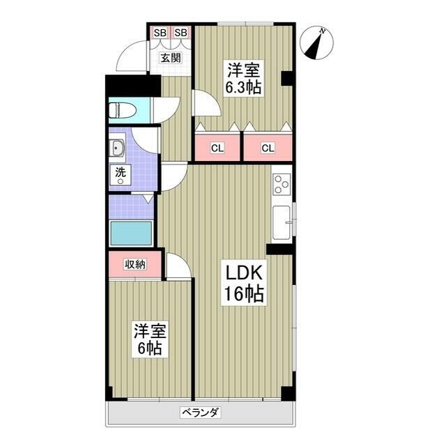 リブレス坂戸関間 間取り