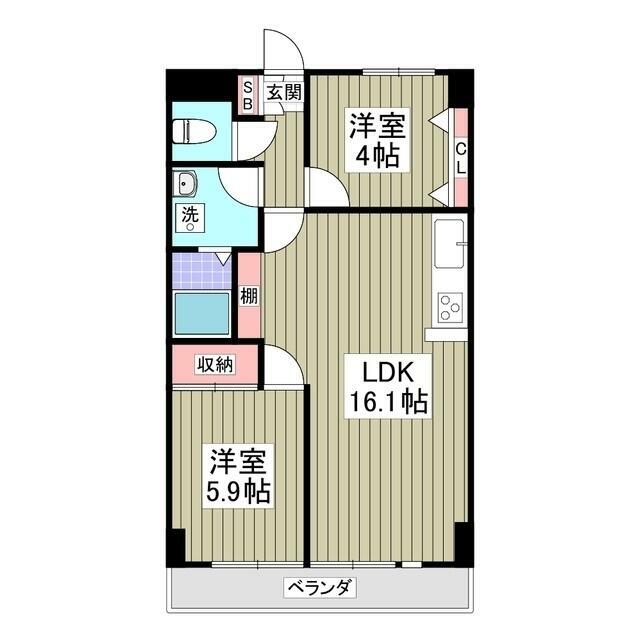 リブレス坂戸関間 間取り