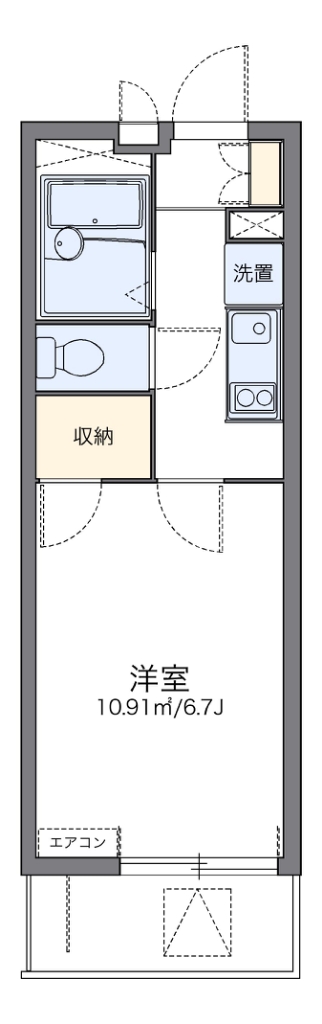 レオパレスウイング北坂戸 間取り