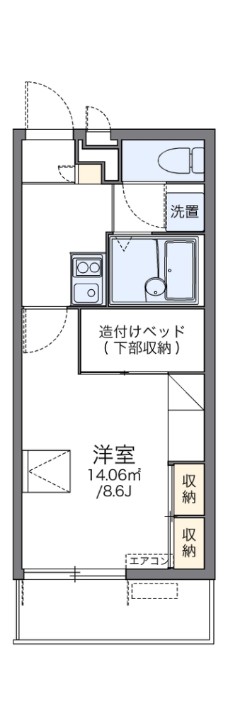 レオパレスアウローラ 間取り