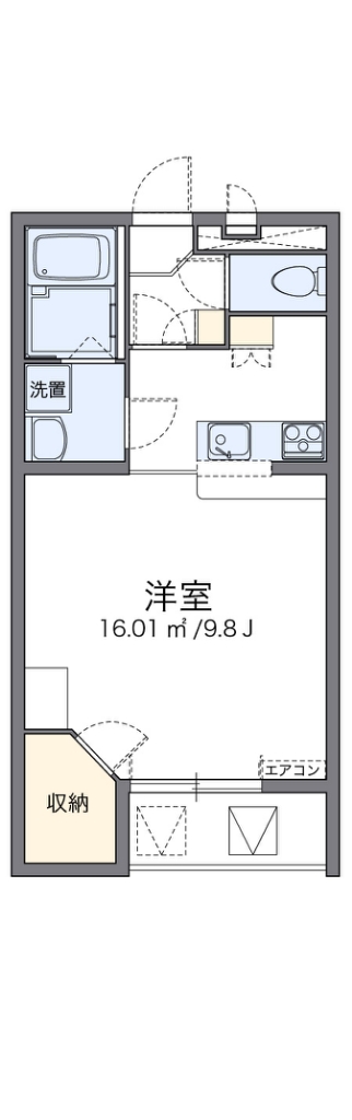 レオパレスミルリーフ 間取り