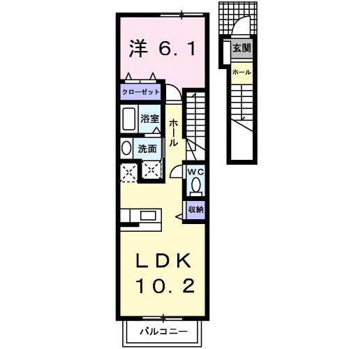 エス・エイ・カーサ 間取り