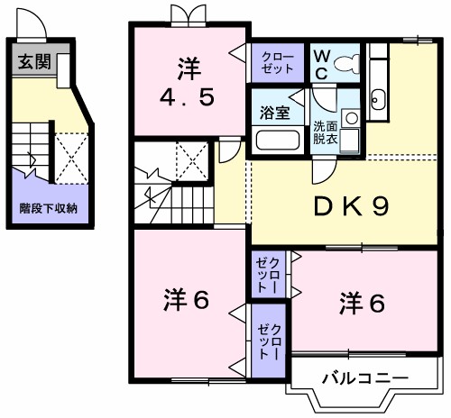 サウスウィンド　Ｋ 間取り